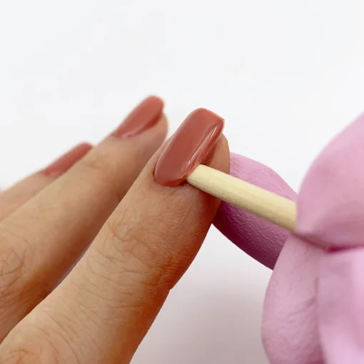 base coat testing pink mask