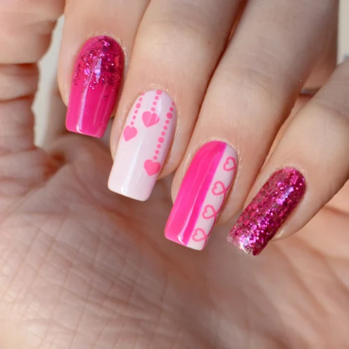 Fancy Fucsia pink mask 125