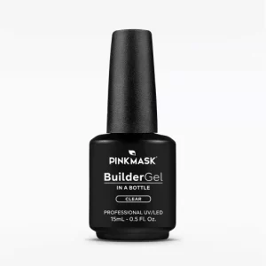 builder gel in a bottle pink mask clear