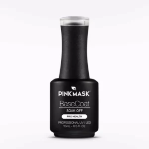 base coat rubber pink mask clear 08