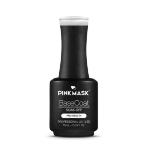 base coat testing pink mask