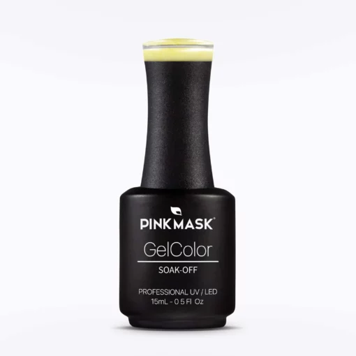 Yellow Lily pink mask 148