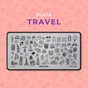 placa de stamping travel 60 pink mask