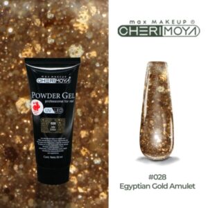 powder gel cherimoya 28 glitter dorado