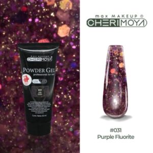 powder gel cherimoya 31 glitter bordo