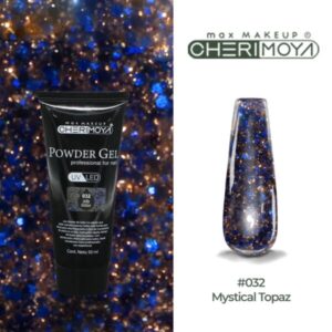 powder gel cherimoya 32 glitter azul