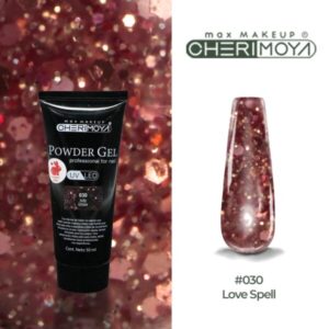 powder gel cherimoya 30 glitter rojo