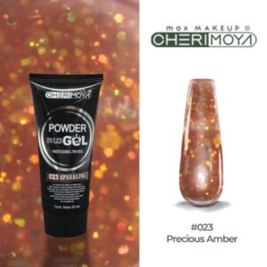 powder gel cherimoya 23 glitter naranja