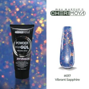 powder gel cherimoya 17 glitter celeste