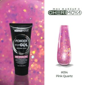 powder gel cherimoya 14 glitter rosa