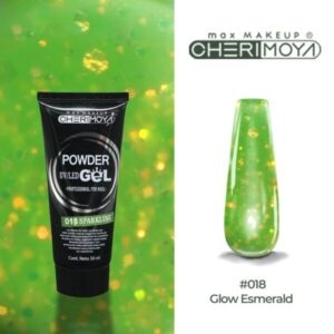 powder gel cherimoya 18 glitter verde