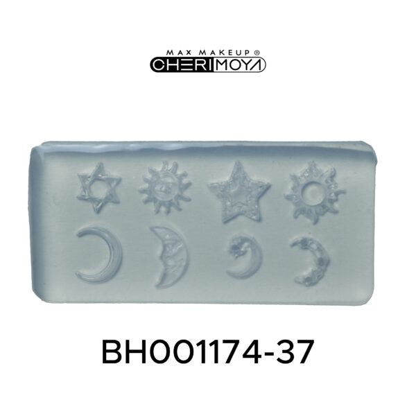 molde de silicona cherimoya sol y luna