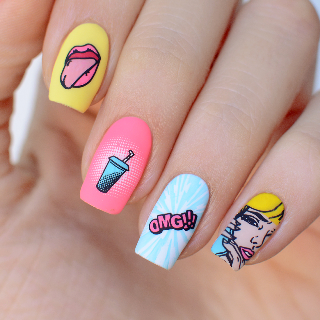 placa de stamping boom 78 pink mask