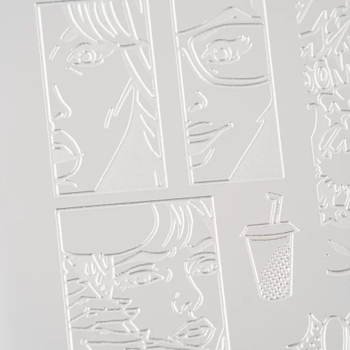 placa de stamping boom 78 pink mask