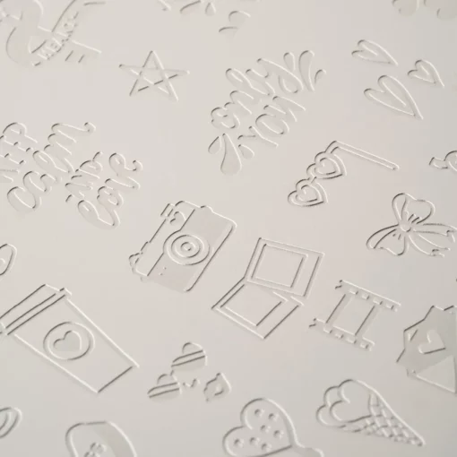 placa de stamping kiss me 67 pink mask