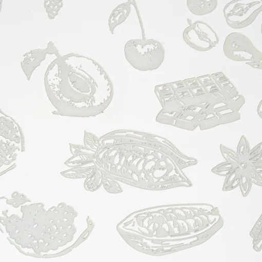 placa de stamping food market 84 pink mask
