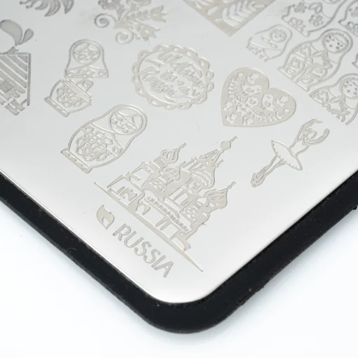 placa de stamping russia 74 pink mask