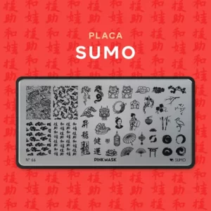 placa de stamping sumo 66 pink mask