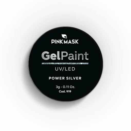 gel paint power silver pink mask