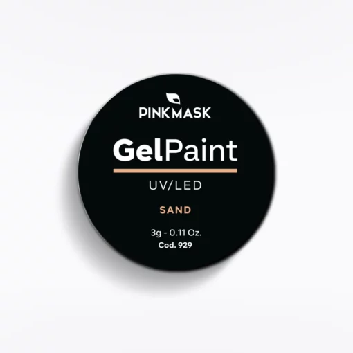 gel paint sand pink mask