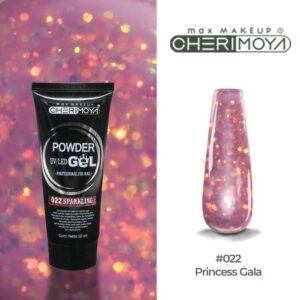powder gel cherimoya 22 glitter rosa