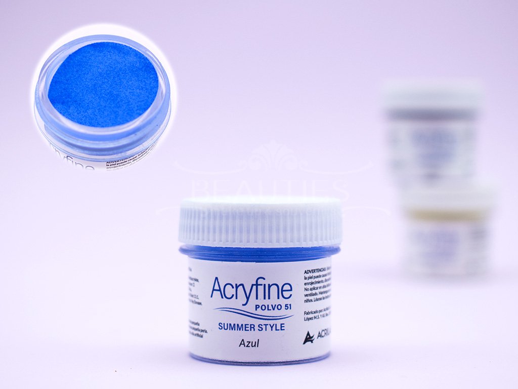 polimero de color acryfine azul