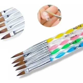 pincel para acrílico x5