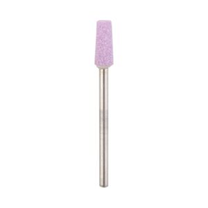 fresa de piedra cónica rosa plana