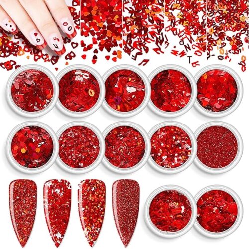 glitter rojo city girl