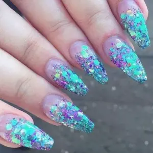 glitter cola de sirena
