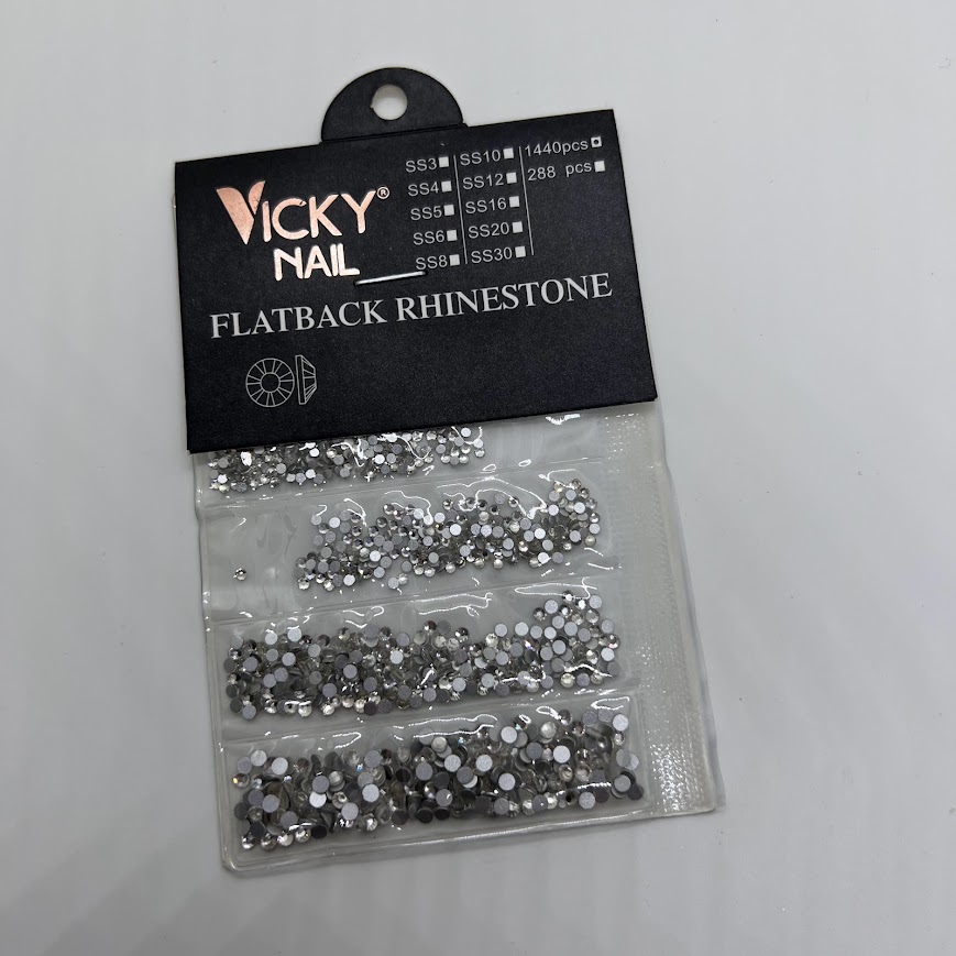 strass plateado vicky nail