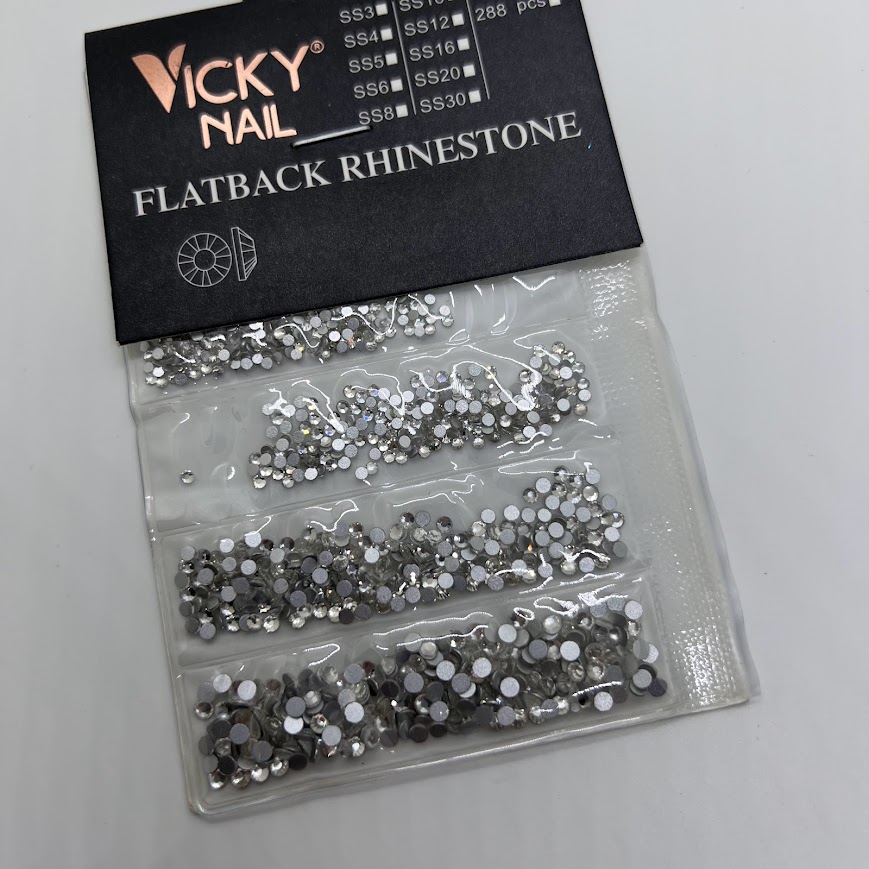 strass plateado vicky nail