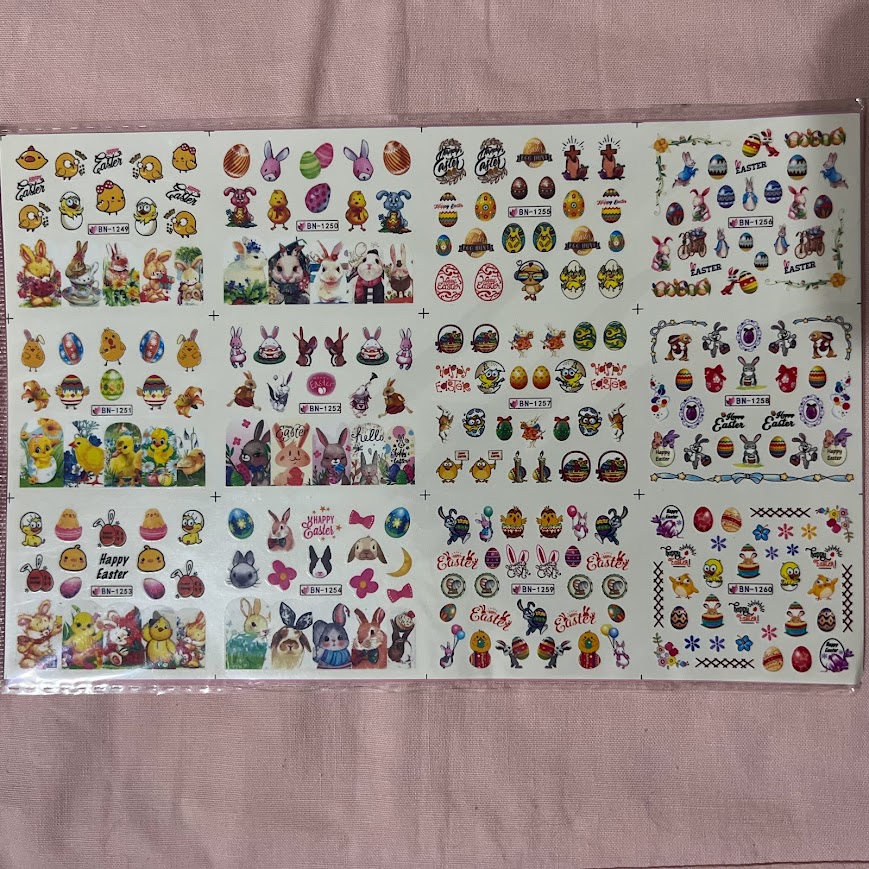 sticker al agua pascua