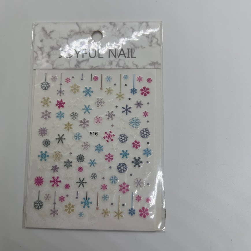 sticker modelos varios copos de nieve