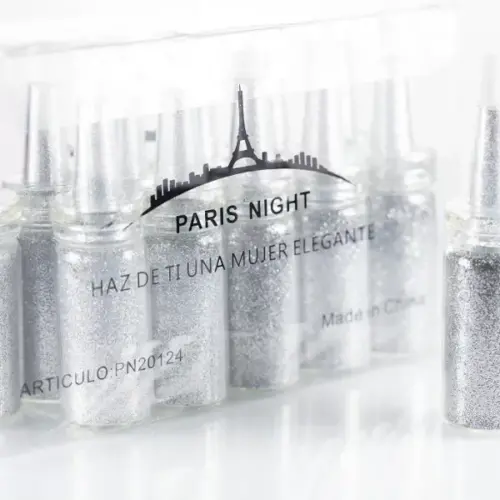 glitter plateado paris night