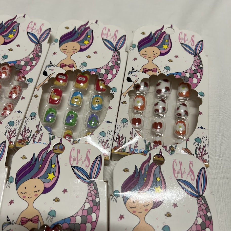 uñas postizas niños