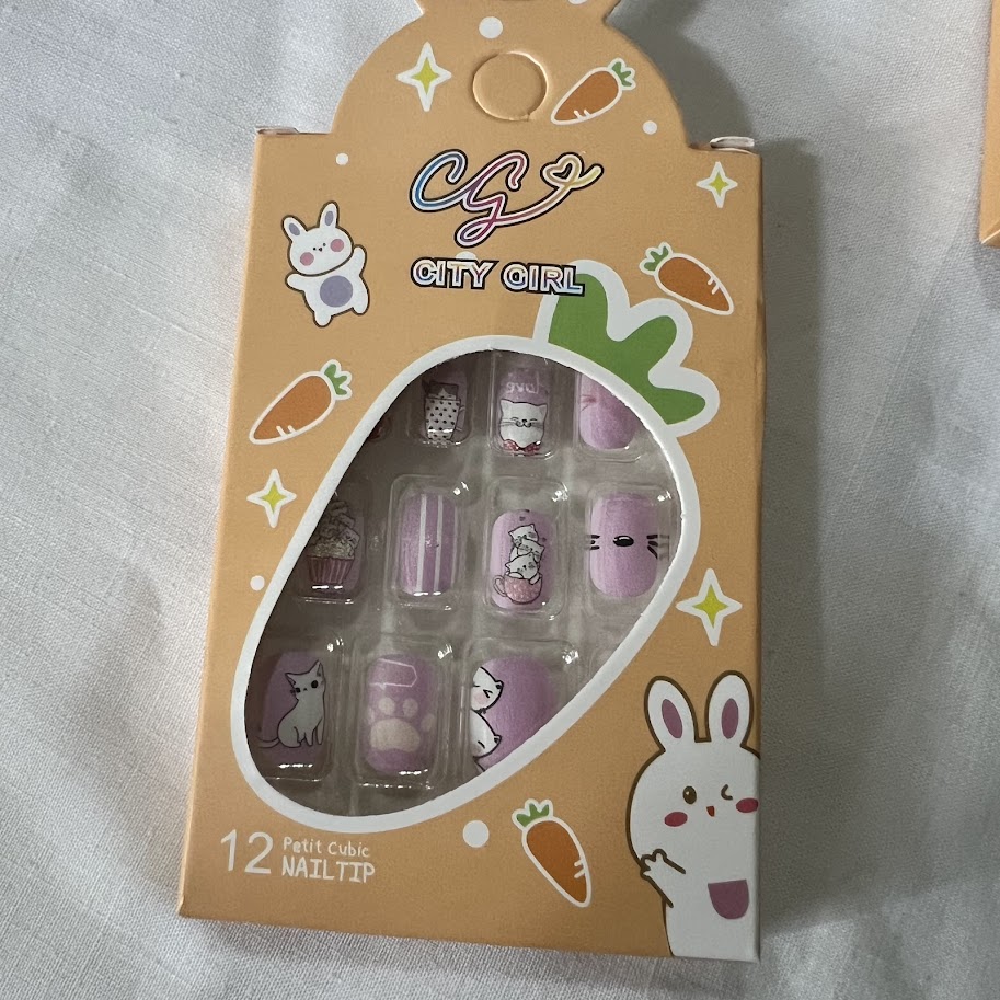 uñas postizas niños