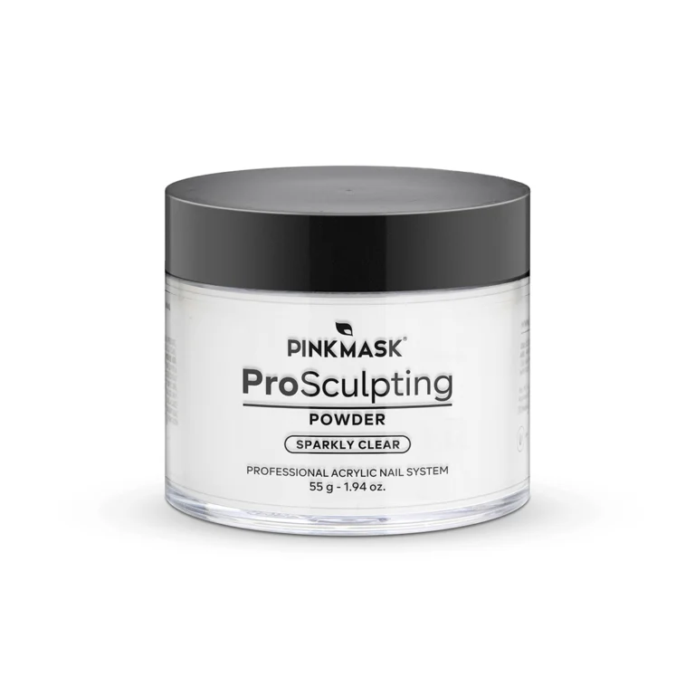 pro sculpting powder pink mask sparkly clear