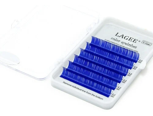 pestañas color 0.07d lagee azul