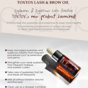 toxtox aceite para cejas y pestañas neicha