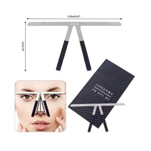 regla para cejas con estuche