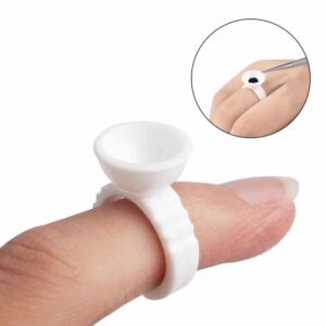 anillo redondo para adhesivo de pestañas