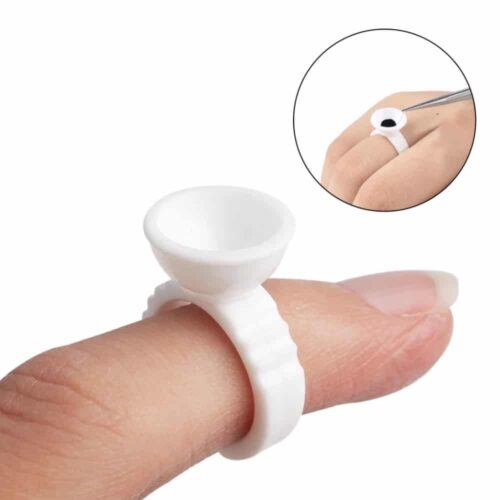 anillo redondo para adhesivo de pestañas