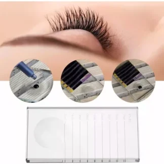 cristal para extensión de pestañas