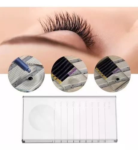 cristal para extensión de pestañas