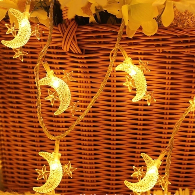 guirnalda de lunas con estrellas