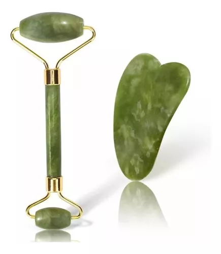 rollo jade con piedra gua sha