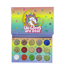 sombras glitter un corns are real