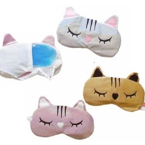 antifaz con gel gatito