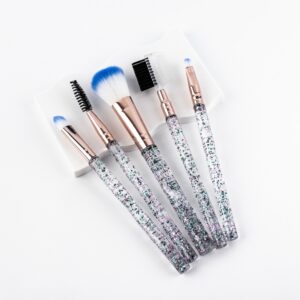set de brochas con glitter x5